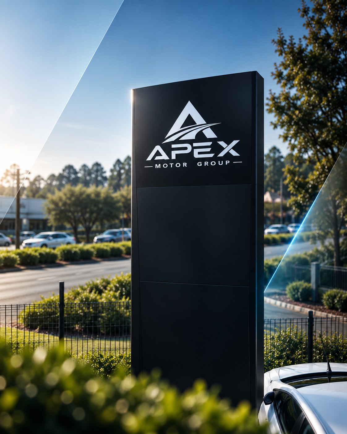 APEX Motor Group dealership signage
